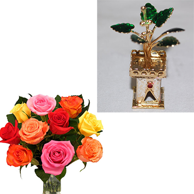 "Flowers and Silver Items - code FS08 - Click here to View more details about this Product